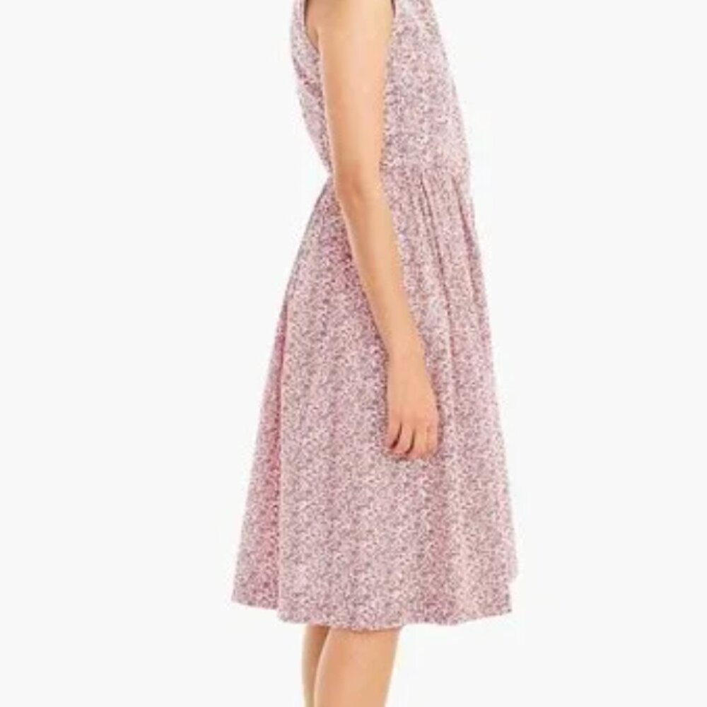J.Crew Sleeveless Ruffle-Neck Midi in Liberty® Chamomile Floral Dress - Size 4 - Picture 4 of 8